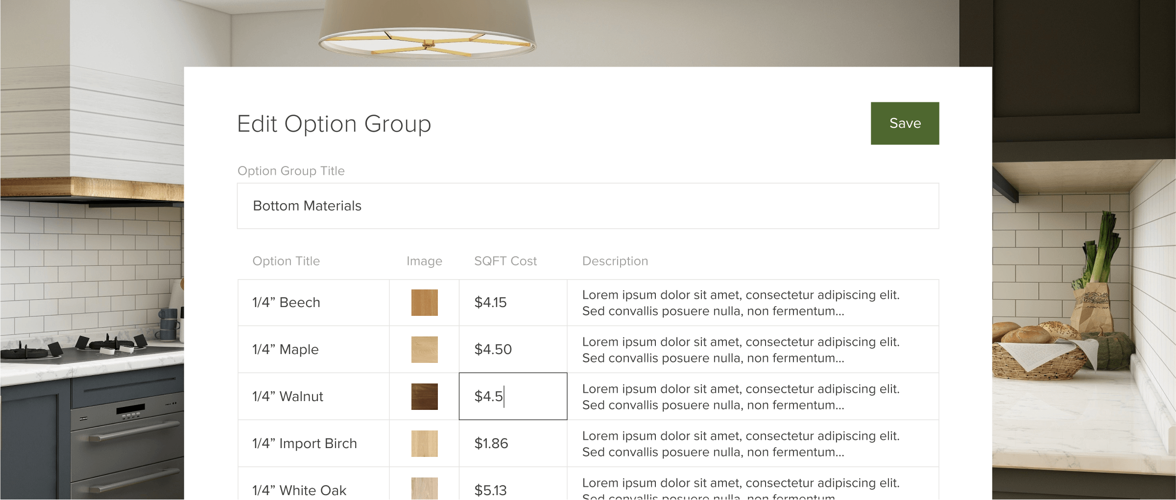 Easy to use backend ui